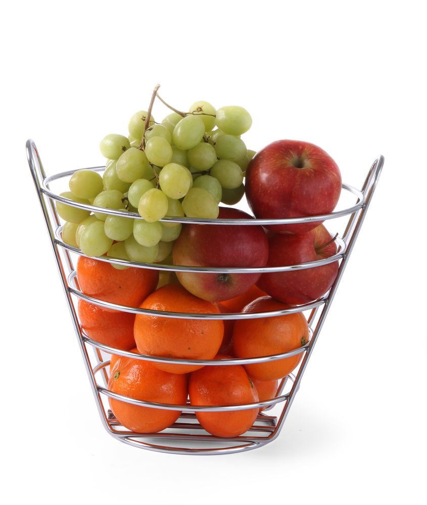thumbnail: HENDI 427095 Fruitkorf Schuin Zwart – Matzwarte Poedercoating